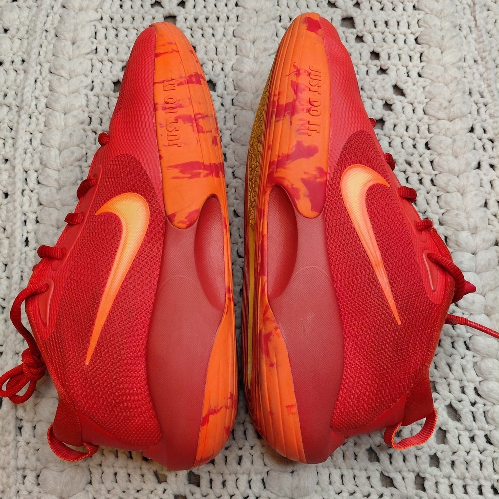 Nike Isofly Gs Basketball Shoes Youth 4 Sneaker Atomic Orange Glacier FN4384-800 - Picture 5 of 11